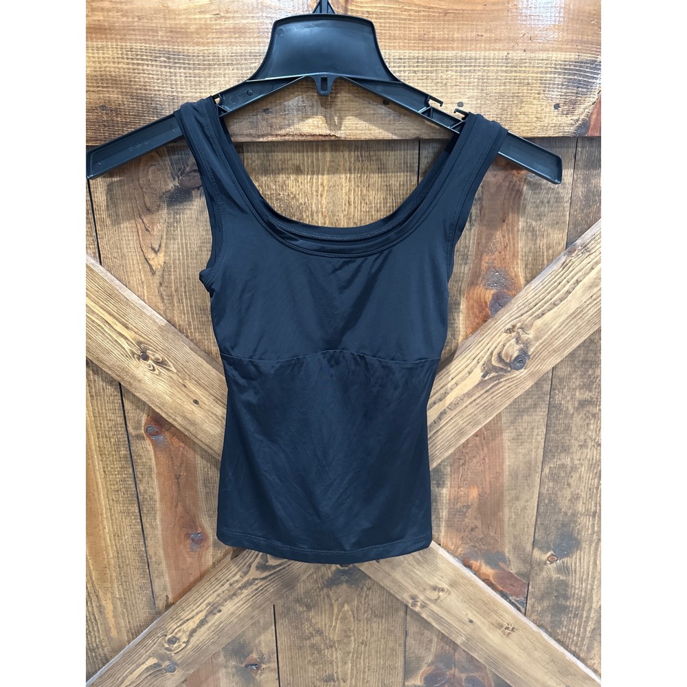 Soma Intimates Black Smoothing Cami Tank Top Small Scoop Neck